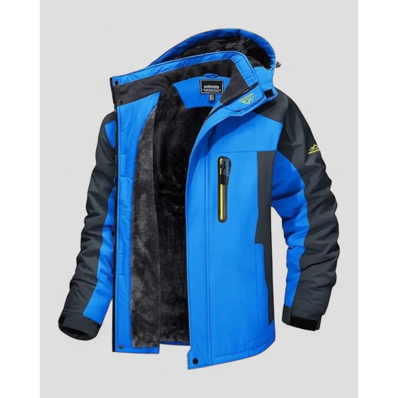 Men's Winter Jackets with Fleece Lining Water-Resistant Shell and Adjustable Hood - Image 3