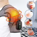 Men's Wireless Heated Neck and Shoulder Massager with Vibration Velcro Strap and Rechargeable Design - Image 1