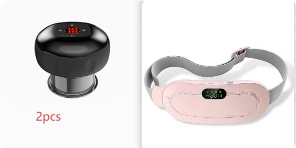 Menstrual Heating Pad Vibrating Massage Electric Waist Belt and Digital Display - Image 12