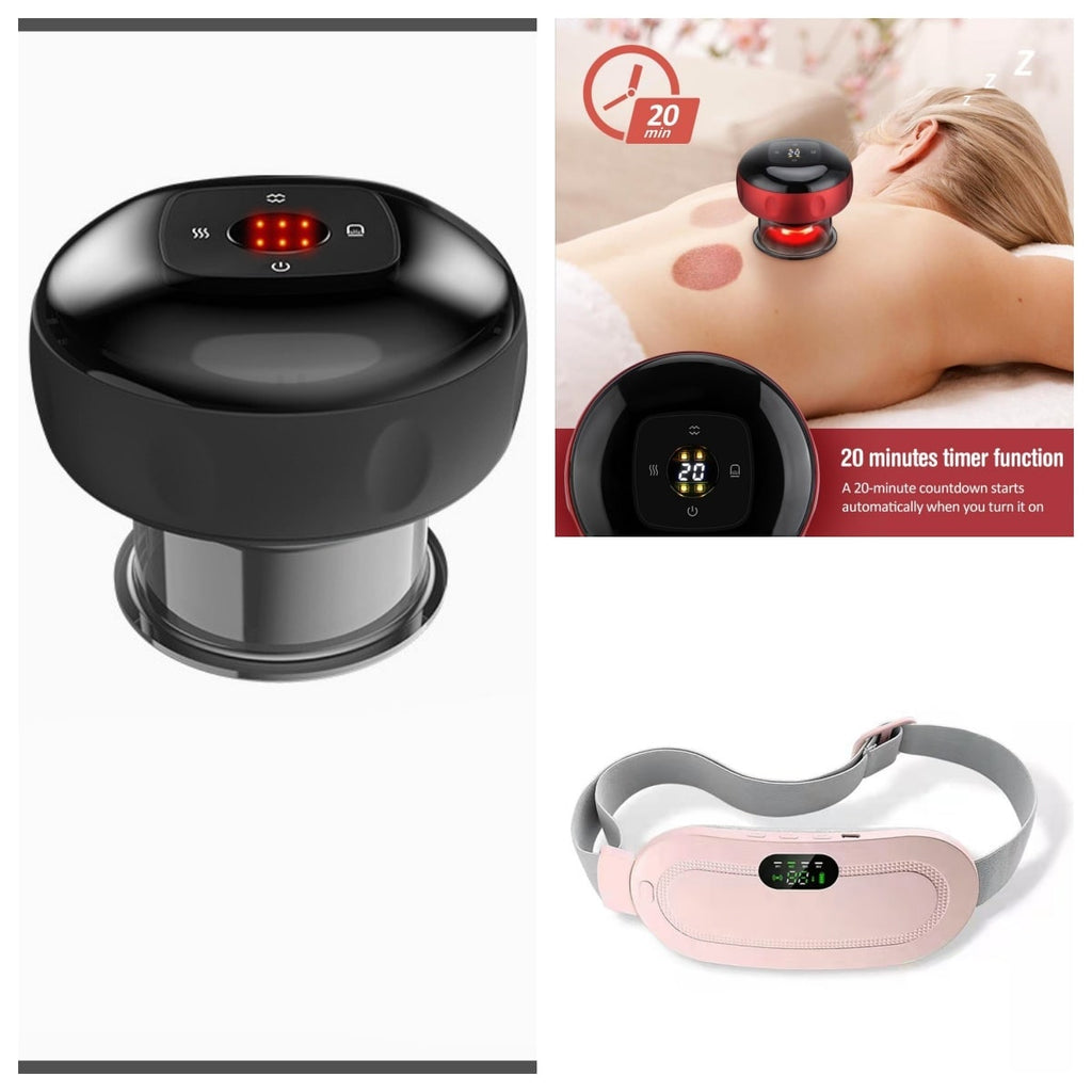 Menstrual Heating Pad Vibrating Massage Electric Waist Belt and Digital Display - Image 22