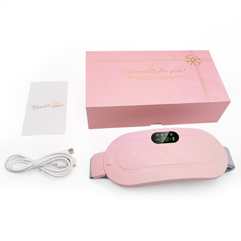 Menstrual Heating Pad Vibrating Massage Electric Waist Belt and Digital Display - Image 27