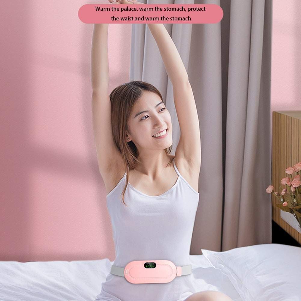 Menstrual Heating Pad Vibrating Massage Electric Waist Belt and Digital Display - Image 7