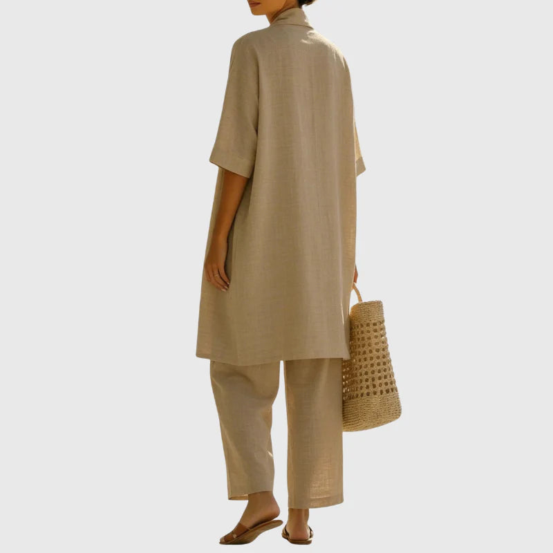 Mia | Completo Donna Tre Pezzi Lino