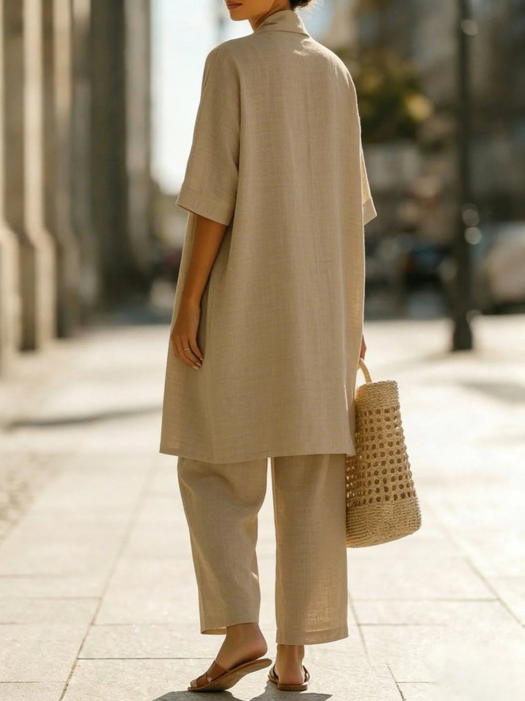 Mia | Completo Donna Tre Pezzi Lino