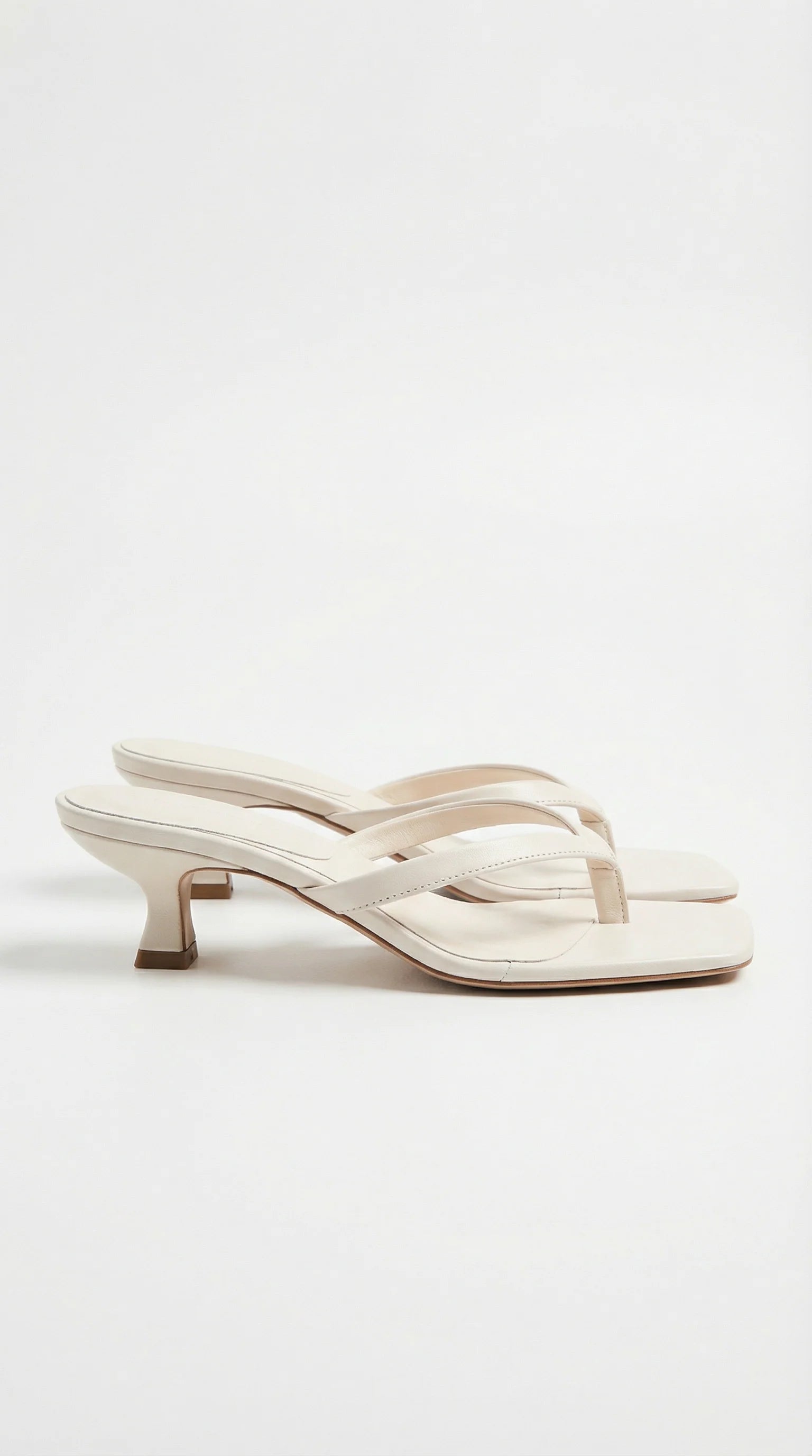 Mia | Sandali Donna Infradito Tacco Kitten Beige