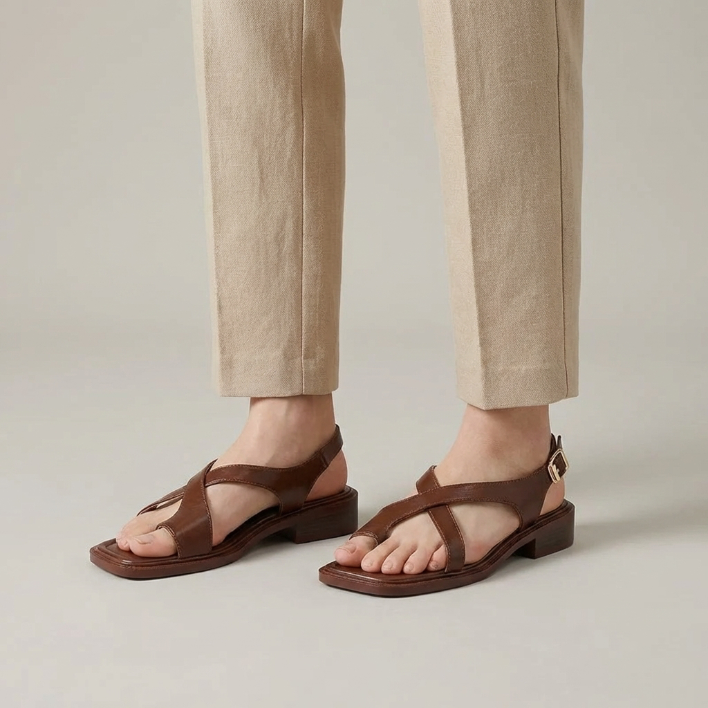 Mia | Sandali in Pelle Donna Incrociati
