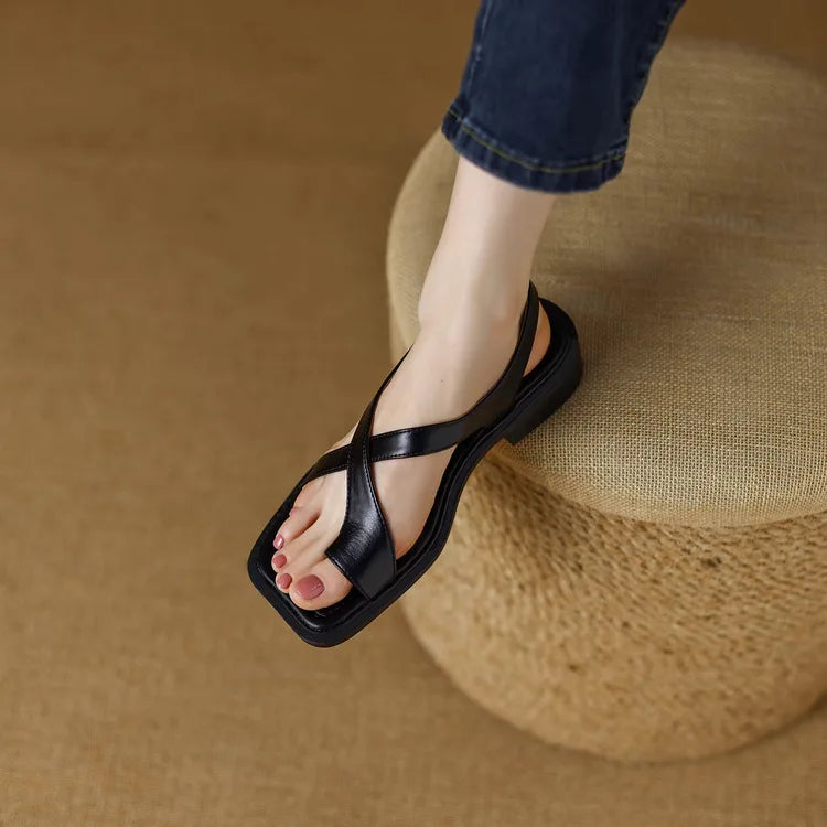Mia | Sandali in Pelle Donna Incrociati