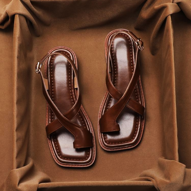 Mia | Sandali in Pelle Donna Incrociati