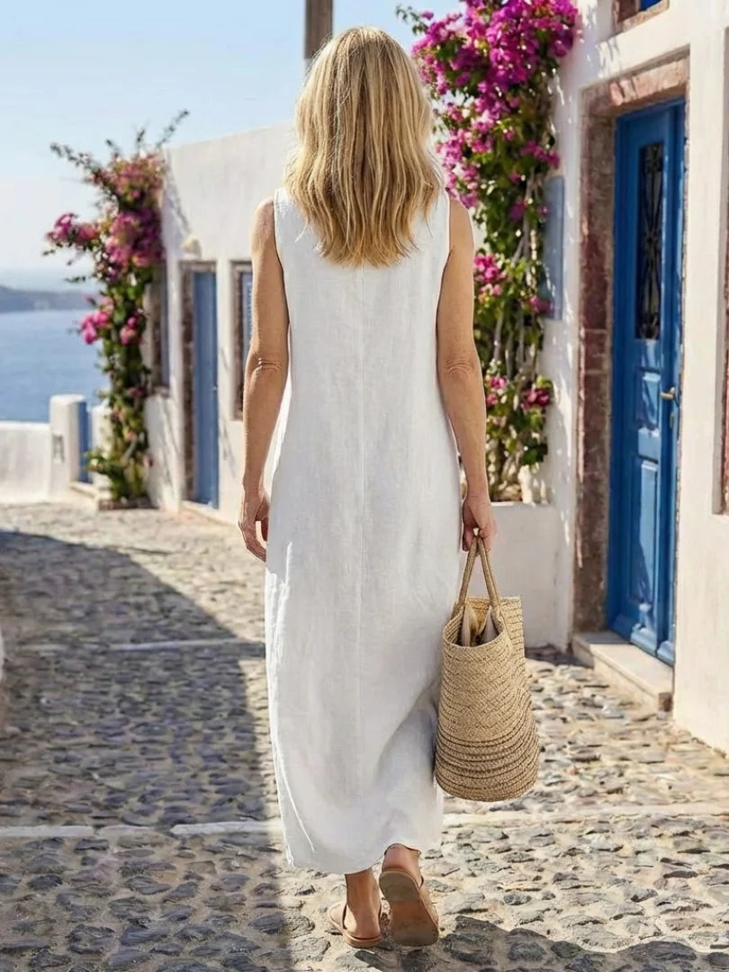 Mia | Vestito Lungo Senza Maniche Estivo