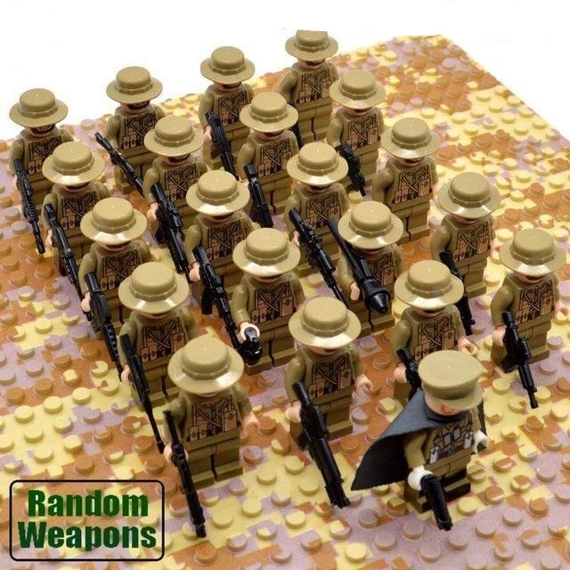 Military Toy Soldiers Building Block Set with Minifigures Helmets and Weapons for Kids' 21 Piece - Image 5