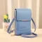 Mini Leather Crossbody Bag with Clear Touchscreen Window and RFID Blocking - Image 7