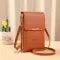 Mini Leather Crossbody Bag with Clear Touchscreen Window and RFID Blocking - Image 8