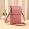 Mini Leather Crossbody Bag with Clear Touchscreen Window and RFID Blocking - Image 9