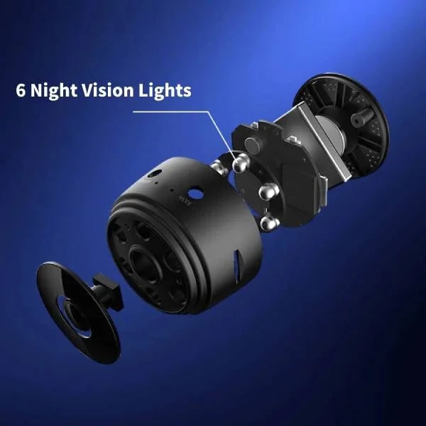 Mini Security Camera Wireless with Night Vision Magnetic Mount and 360° Rotation - Image 5