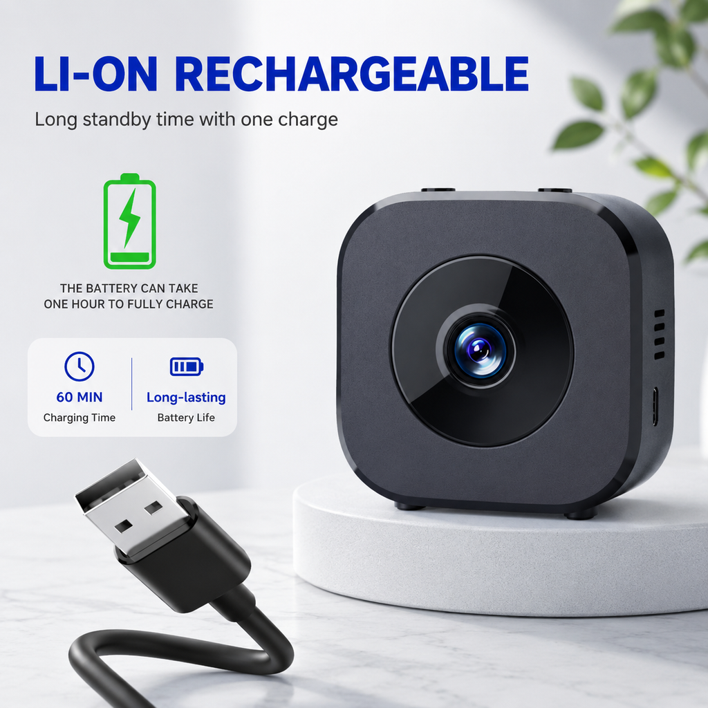 Mini Security Camera with WIFI Remote Monitoring and Magnetic Stand - Image 5