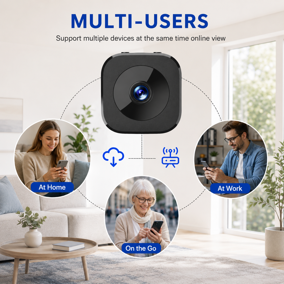 Mini Security Camera with WIFI Remote Monitoring and Magnetic Stand - Image 6
