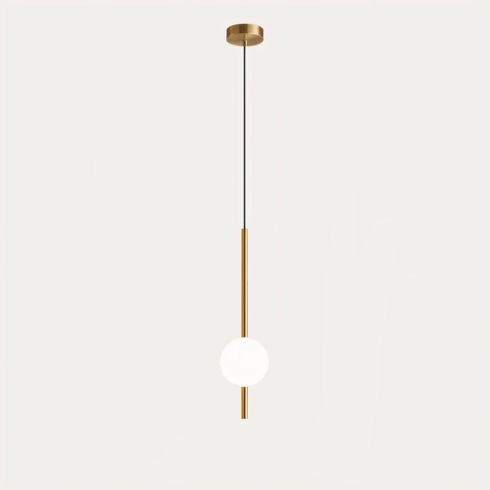 Minimalist Globe Pendant Light with Frosted Glass and Adjustable Suspension - Image 18