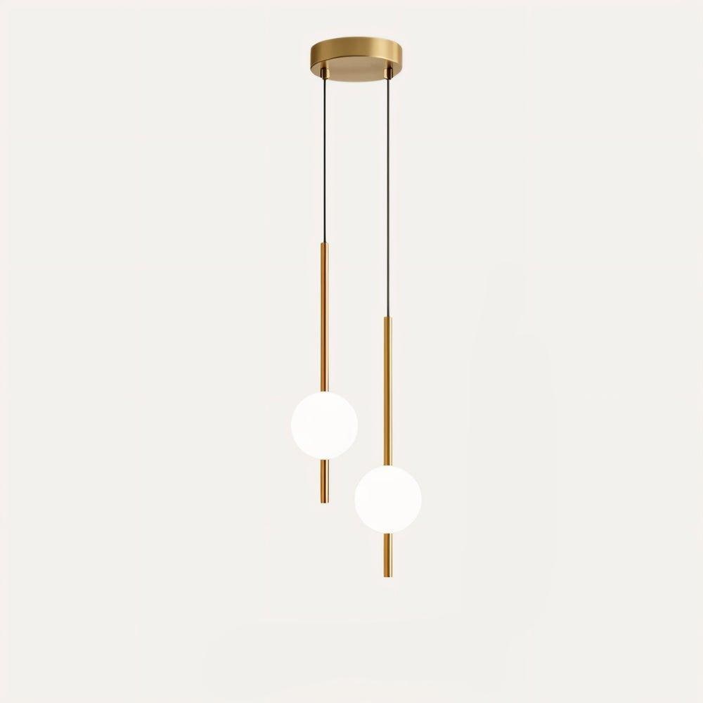 Minimalist Globe Pendant Light with Frosted Glass and Adjustable Suspension - Image 20