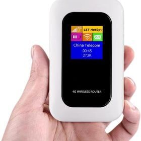 Mobile Hotspot with Portable WIFI Router Pocket-Sized Lcd Screen and USB Charging - Image 14