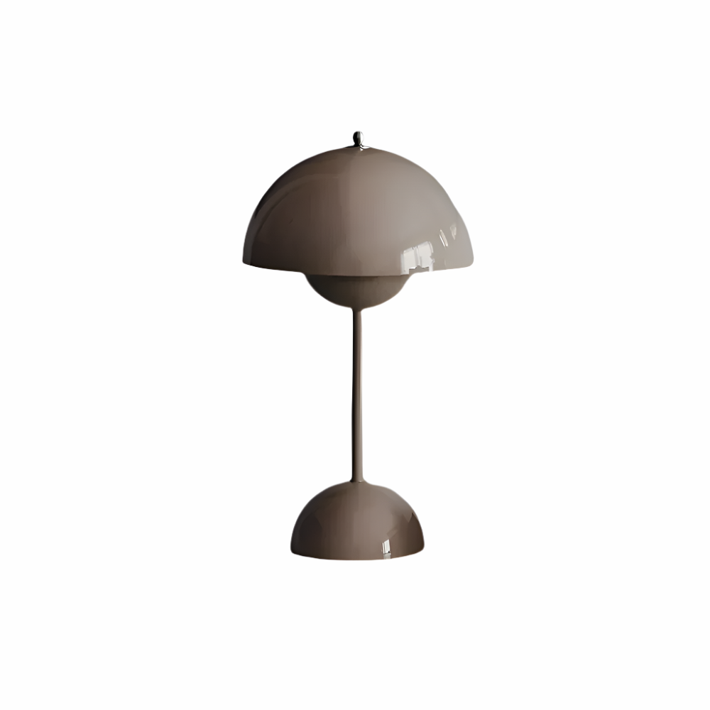 Mushroom Table Lamp LED Rechargeable Cordless with Dimmable Dome Shade - Image 1
