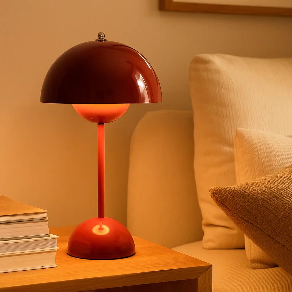 Mushroom Table Lamp with Touch Control and Dimmable Warm Light - Image 1