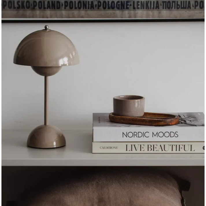 Mushroom Table Lamp with Touch Control and Dimmable Warm Light - Image 3