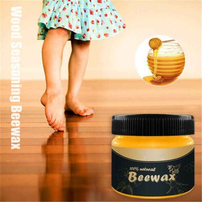 Natural Beeswax Wood Polish for Furniture and Floors 80g - Image 9