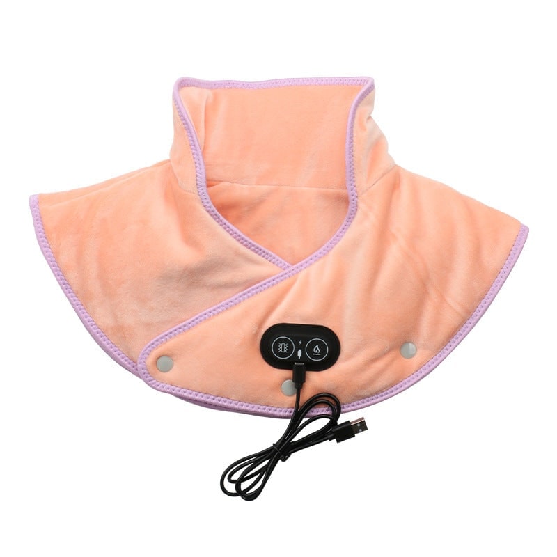 Neck Heating Pad with Vibration Massage and Shoulder Drape USB Electric Massager - Image 2
