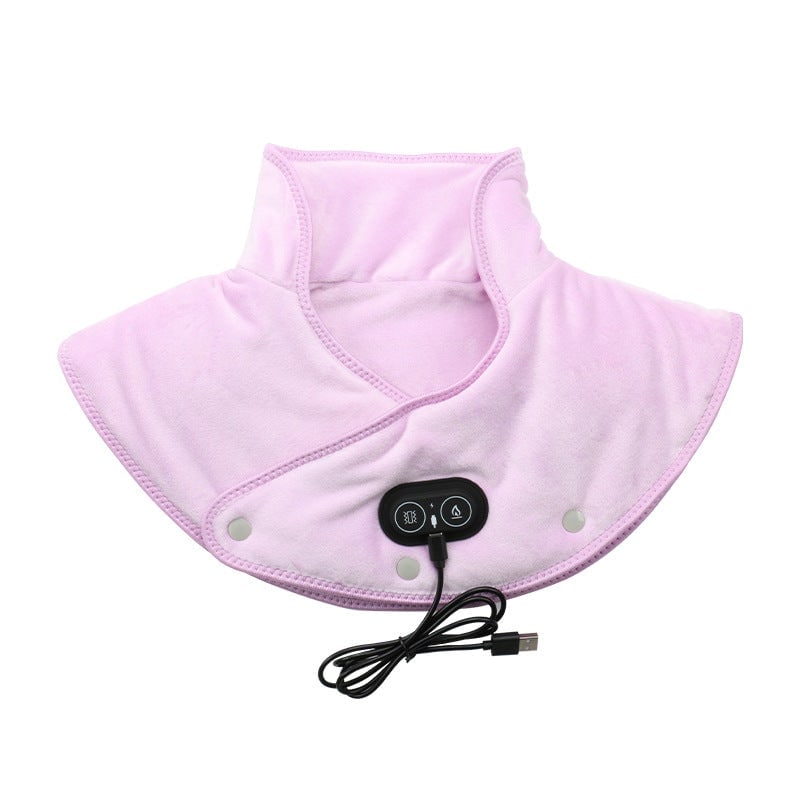Neck Heating Pad with Vibration Massage and Shoulder Drape USB Electric Massager - Image 4