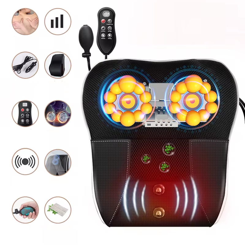 Neck Massager and Shoulder with Shiatsu Heating and Remote Control - Image 4