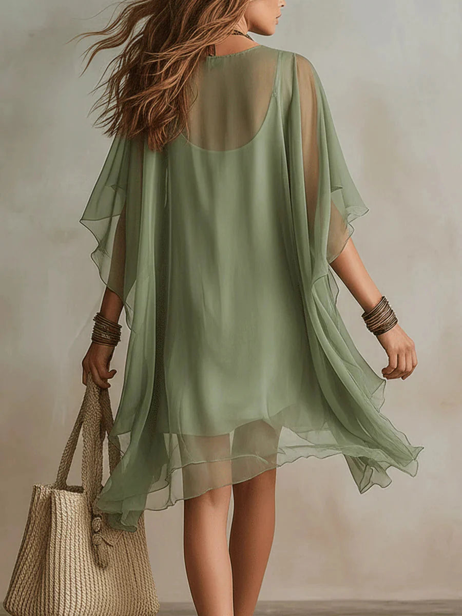 Noemi | Abito Mini Chiffon Scollo V