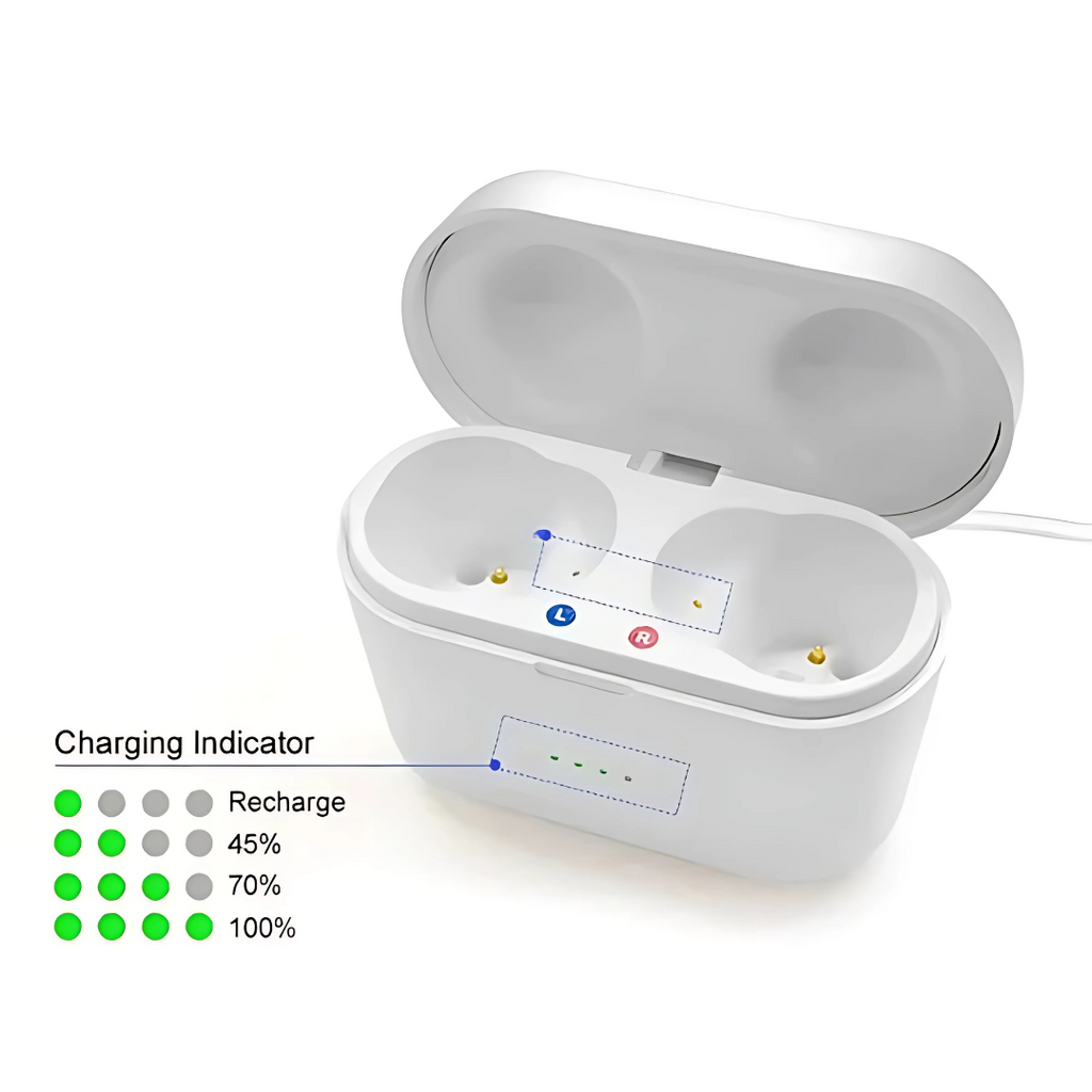 Non Prescription Hearing Aids with Rechargeable Charging Case and Crystal Clear Sound - Image 2