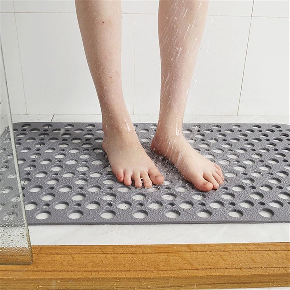 Non-Slip Bath Mat with Suction Cups and Drainage Holes for Shower Safety - Image 1