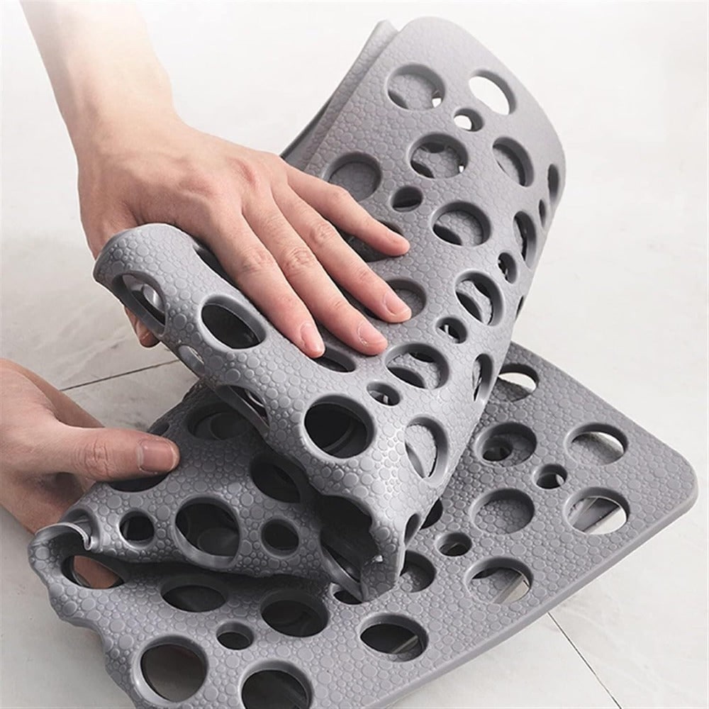Non-Slip Bath Mat with Suction Cups and Drainage Holes for Shower Safety - Image 5