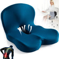 Office Chair Cushion with Memory Foam Contoured Lumbar Support and Ergonomic Ventilation - Image 1