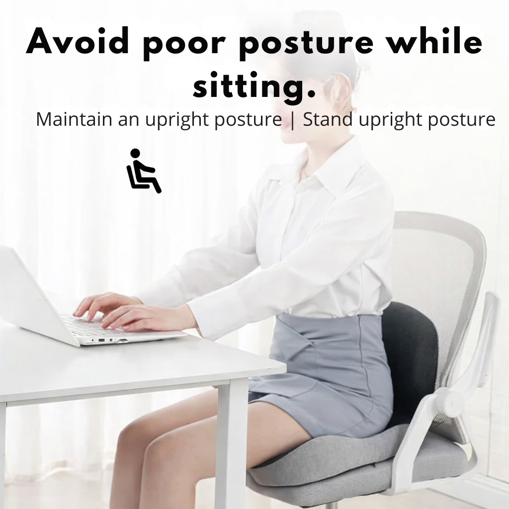 Office Chair Cushion with Memory Foam Contoured Lumbar Support and Ergonomic Ventilation - Image 3