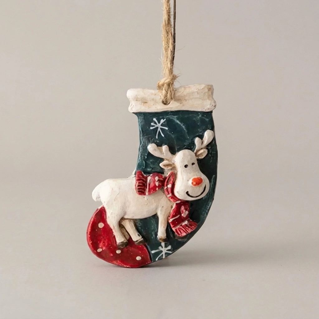 Old World Christmas Ornaments with Rustic Resin and Hand-Painted Vintage Design - Image 1