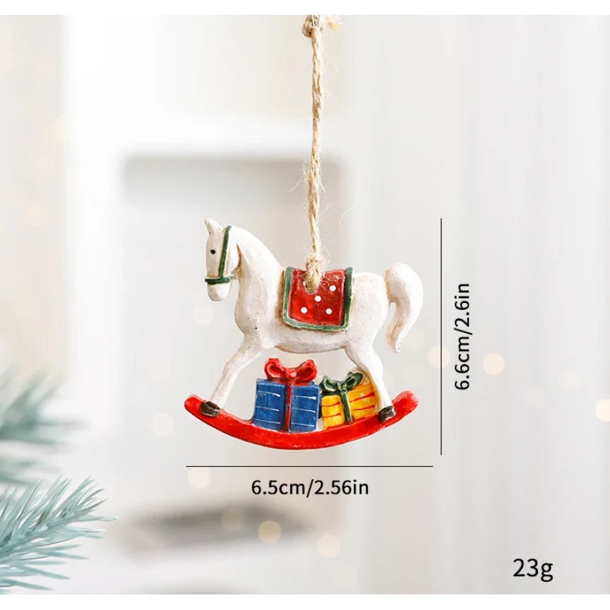 Old World Christmas Ornaments with Rustic Resin and Hand-Painted Vintage Design - Image 7