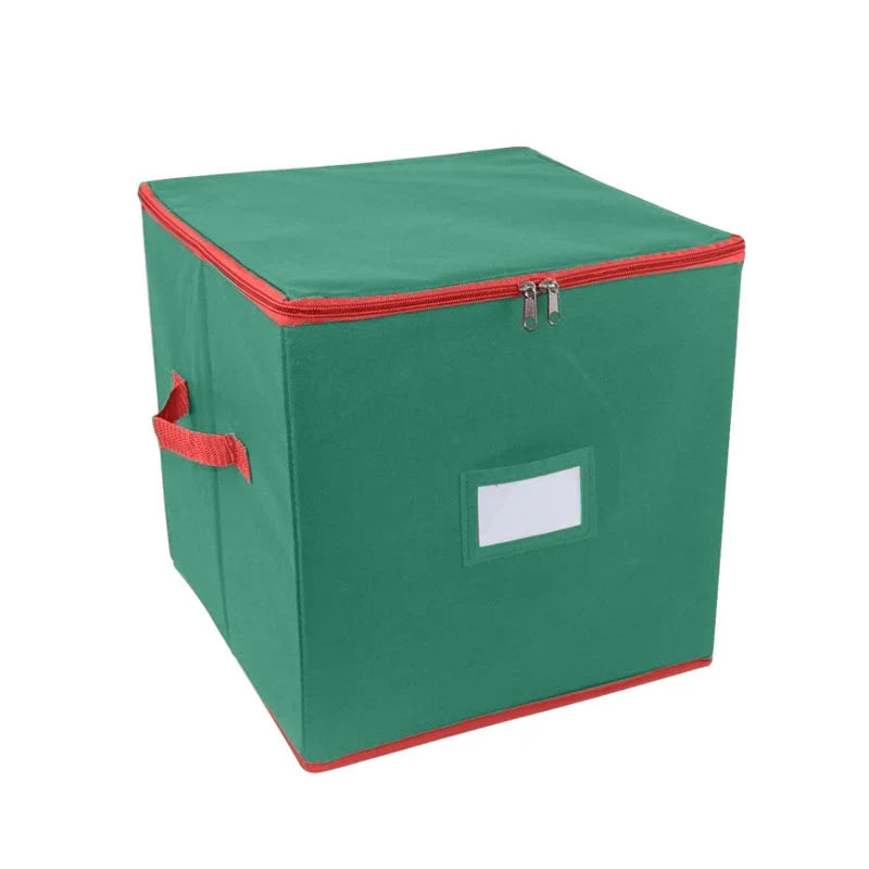 Ornament Storage Container with Adjustable Dividers Zippered Lid and Viewing Window - Image 7