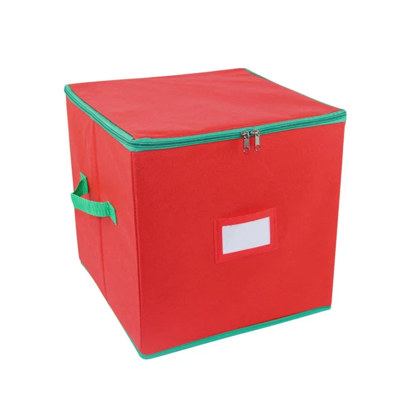 Ornament Storage Container with Adjustable Dividers Zippered Lid and Viewing Window - Image 8