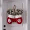 Outdoor Christmas Lights Door Hanger with LED Frosted Pinecones and Faux Greenery - Image 7