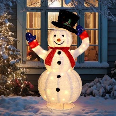 Outdoor Christmas Lights Inflatable Decorations with LED for Yard Garden Display - Image 3