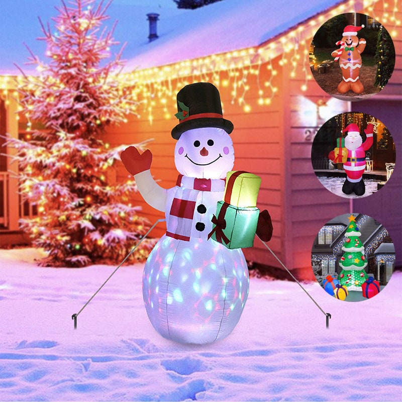Outdoor Christmas Lights Inflatable Decorations with LED for Yard Garden Display - Image 7