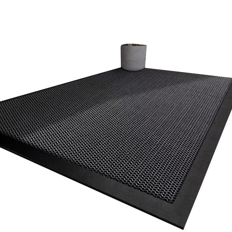 Outdoor Doormat with Heavy Duty Rubber Border and Non-Slip Coiled Surface for Front Door Entrance - Image 3