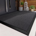 Outdoor Doormat with Heavy Duty Rubber Border and Non-Slip Coiled Surface for Front Door Entrance - Image 4