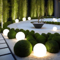 Outdoor Globe Lights with Cordless Frosted Design and Warm White LED - Image 1