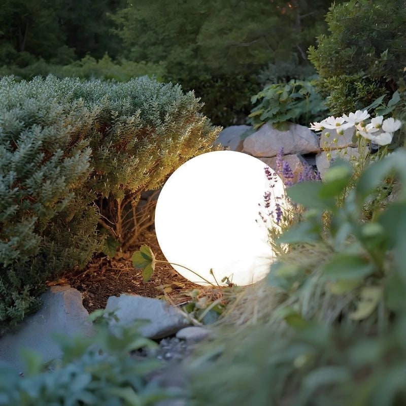 Outdoor Globe Lights with Cordless Frosted Design and Warm White LED - Image 12