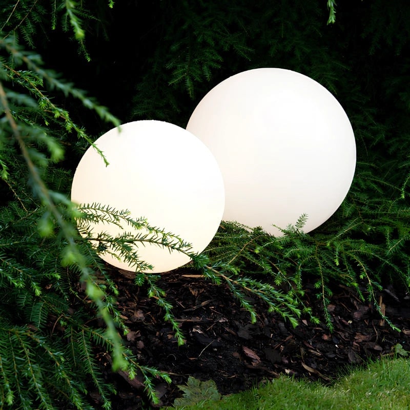 Outdoor Globe Lights with Cordless Frosted Design and Warm White LED - Image 20