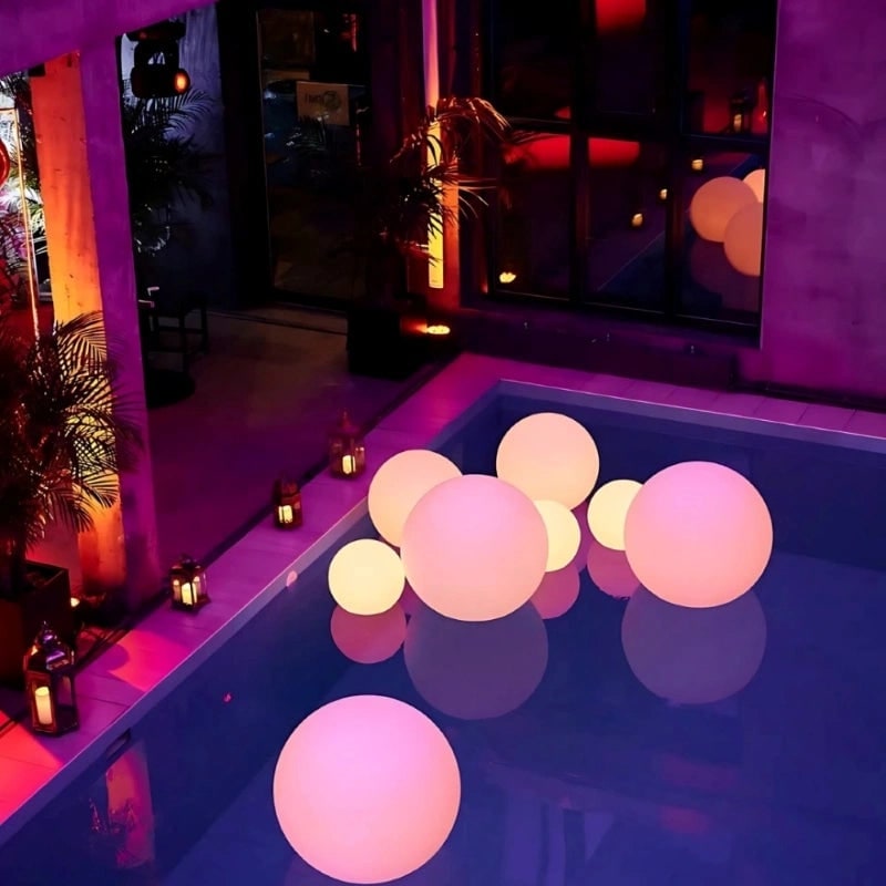 Outdoor Globe Lights with Cordless Frosted Design and Warm White LED - Image 8
