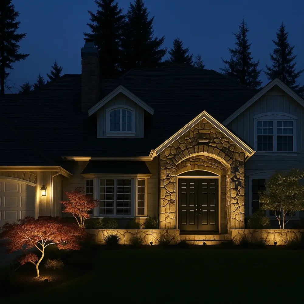 Outdoor Solar Lights with Adjustable Spotlight and Landscape Lighting - Image 1